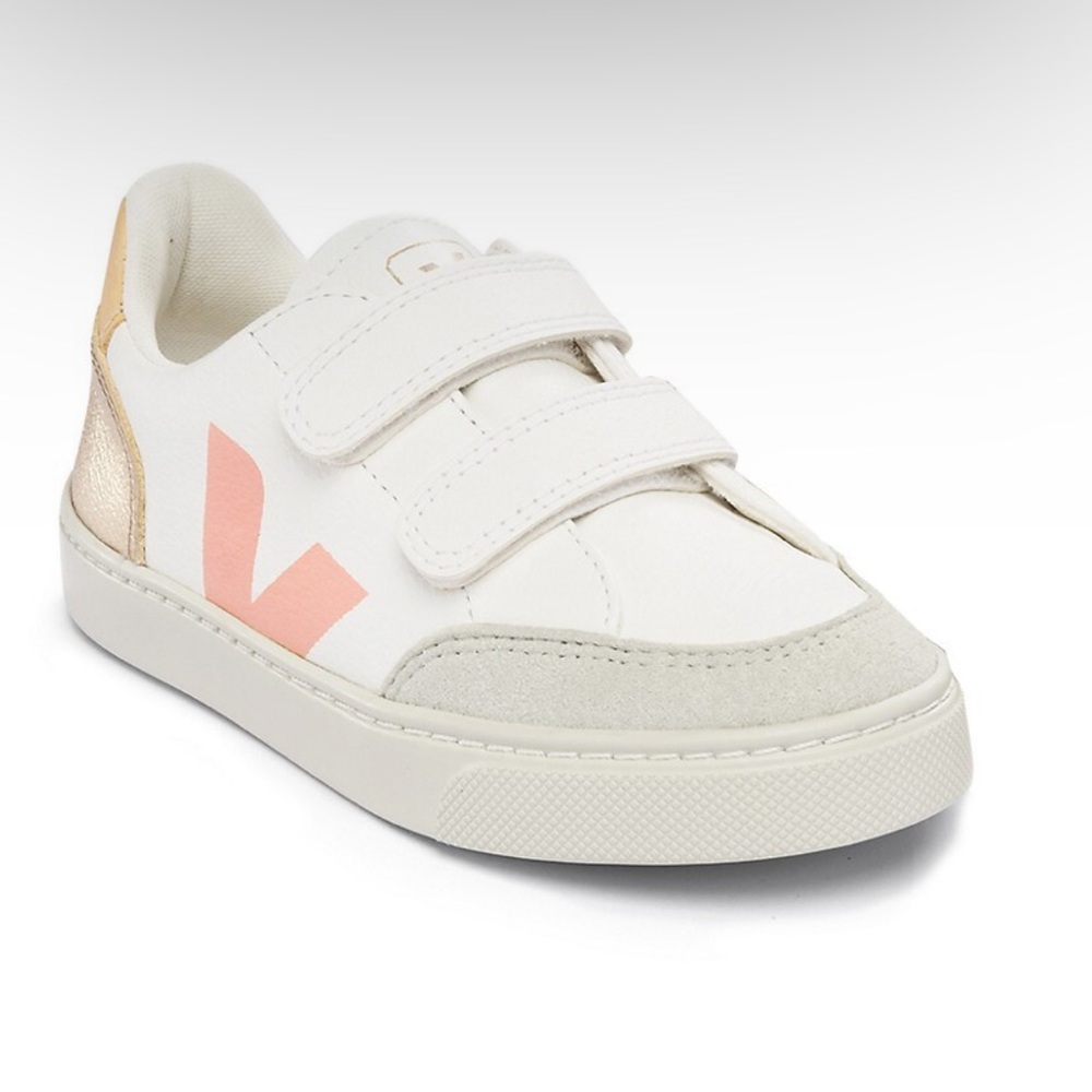 KID VEJA V-IO SNEAKER Black & White low top sneakers size 1 kids